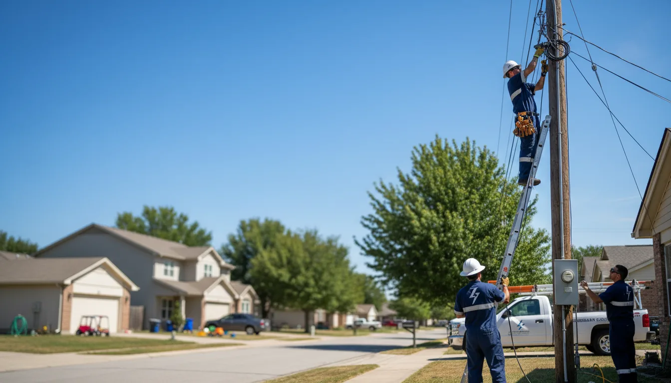 Residential electrician providing installation services in Weston, PA